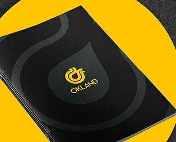 Sample of printed brochure for OKLand