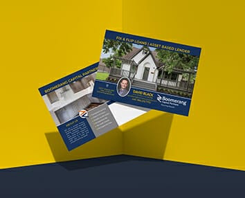 Example of custom printed mailers and flyers