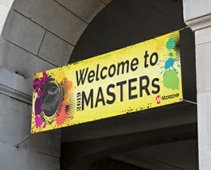 Welcome to Masters advertising banner
