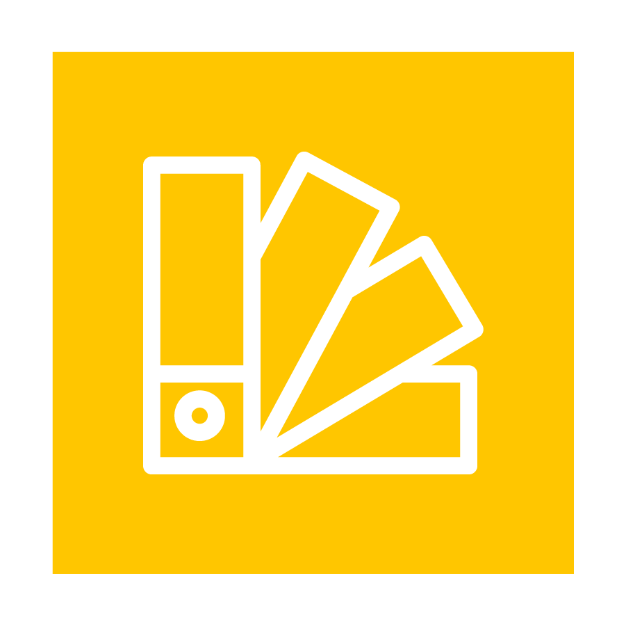 Yellow design and pre-press icon