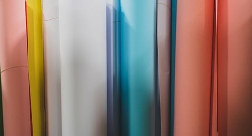 Color samples of construction document printing