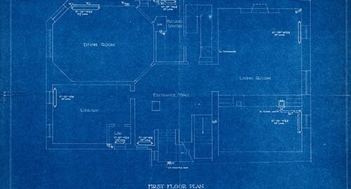 Example of a reprographics blueprint