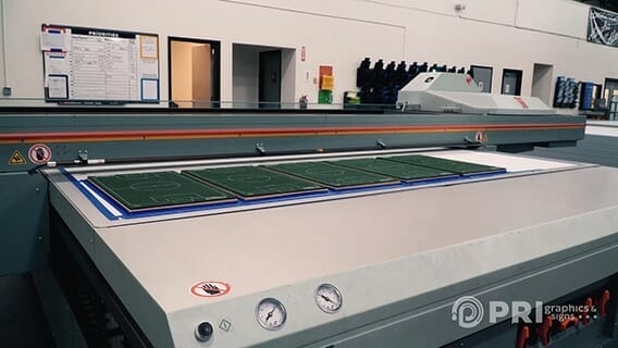 Project printing on a commercial wide format printer