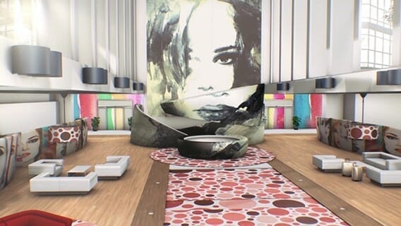 Large printed wall graphic example