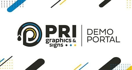 Demo Portal graphics for PRI Graphics & Signs in Phoenix, AZ.