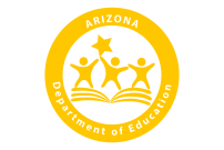 Yellow printed logo for Arizona Department of Education