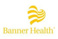 Yellow printed logo for Banner Health