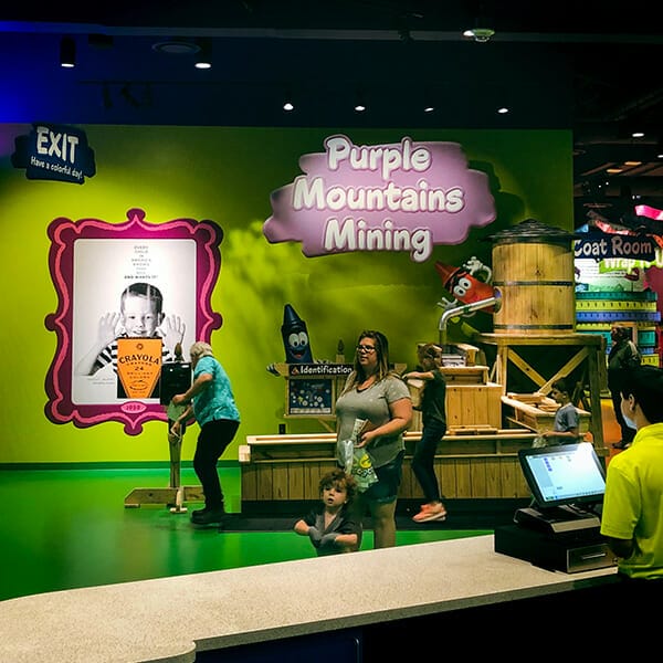 Examples of printed signage and wayfinding signs installed for a client.