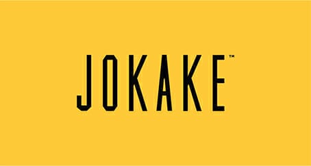 Jokake Logo on a business card.