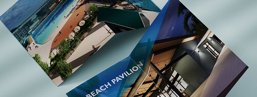 Color brochure for Beach Pavilion