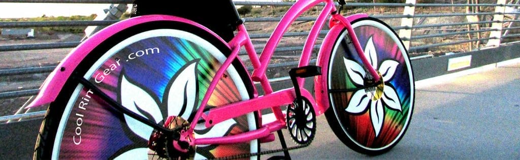 Unique printed bicycle rims from Cool Rim Gear.