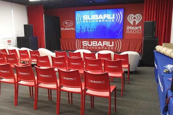 Trade show booth for Subaru Soundspace