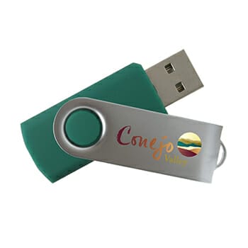 Example of a branded promotional USB stick.